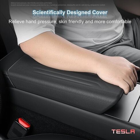 تغطية مسند ذراع TPE متوافق مع Tesla Model Y 2025 2026 Juniper ، واقي راحة ذراع وحدة التحكم في مركزية غير مركزية ، وملحقات وحدة التحكم المركزية لـ 2025+ طراز تحديث Y Juniper in Kuwait