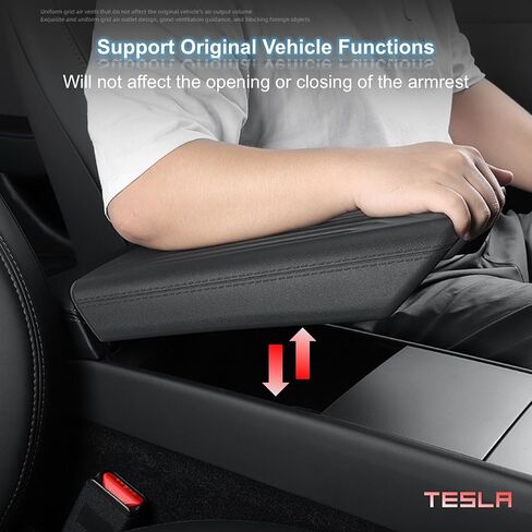 تغطية مسند ذراع TPE متوافق مع Tesla Model Y 2025 2026 Juniper ، واقي راحة ذراع وحدة التحكم في مركزية غير مركزية ، وملحقات وحدة التحكم المركزية لـ 2025+ طراز تحديث Y Juniper in Kuwait