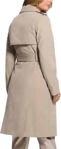 GUESS Womens Eco Jenny Faux Leather Details Trench in Saudi Arabia