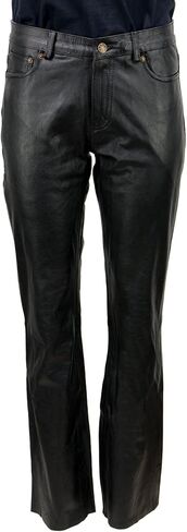 Milwaukee Leather Women's Premium Leather Classic Casual Motorcycle Rider Pants in Kuwait