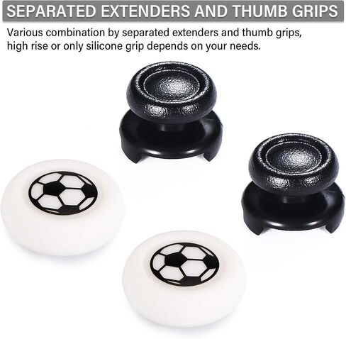 FPS Thumbstick Extender & Printing Rubber Silicone Grip Cover 2 Sets for PS5 Dualsenese & PS4 Controller (Danger of Kanji) in Saudi Arabia