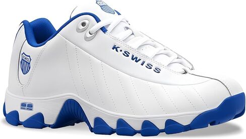 K-Swiss Men's ST329 CMF Sneaker, White/Classic Blue, 11 XW in Kuwait