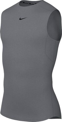 Nike Pro Men's Dri-FIT Tight Sleeveless Fitness Top (Smoke Grey/Black, FB7914-084) Size Large in Saudi Arabia