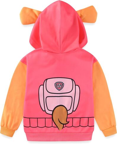 Paw Patrol Nickelodeon Skye Girls Up Hoodie مع آذان لطفل صغير وأطفال كبير in Saudi Arabia