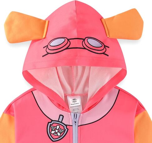 Paw Patrol Nickelodeon Skye Girls Up Hoodie مع آذان لطفل صغير وأطفال كبير in Saudi Arabia