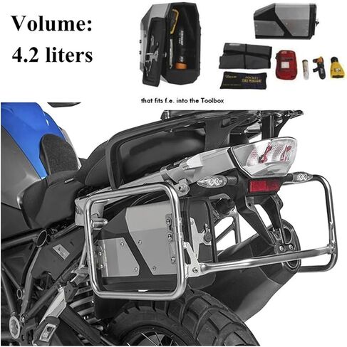 Compatible With R1250GS R1200GS LC/ADV R1200/R1250 GS F750GS F850GS F800GS GS1200/GS1250 Motorcycle 4.2L Tool Box Toolbox Accessories in Kuwait