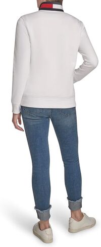 Tommy Hilfiger Women's Fleece Mockneck 1/4 Zip Soft Sweatshirt in Saudi Arabia
