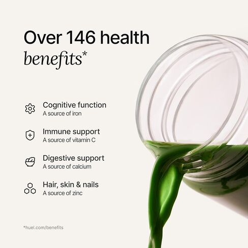 Huel Daily Greens | Superfood Greens Powder | 91 الفيتامينات والمعادن والمكونات المصنوعة من الأطعمة الكاملة | Adaptogens ، مضادات الأكسدة ، البروبيوتيك الصديقة للأمعاء | 30 حصص in Saudi Arabia