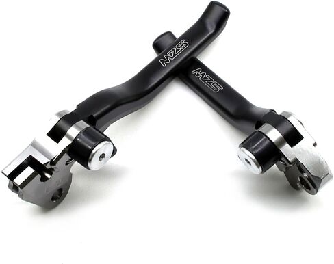 MZS Dirt Bike Clutch Brake Levers Compatible with KLX300 KLX300SM 2021-2024 / KLX230 KLX230R KLX230S KLX230SM 2020-2024 / KLX250 2008-2020, Pivot Adjustable Motorcycle Lever CNC Accessories Black in Saudi Arabia