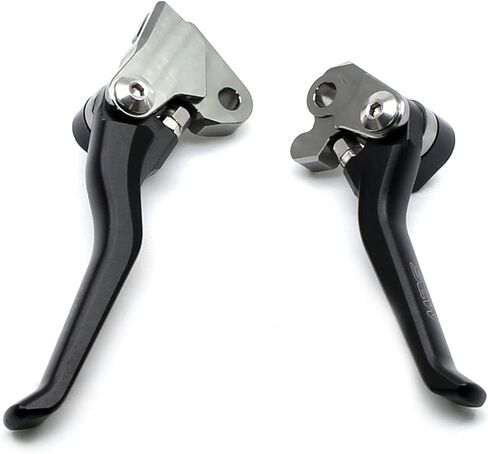 MZS Dirt Bike Clutch Brake Levers Compatible with KLX300 KLX300SM 2021-2024 / KLX230 KLX230R KLX230S KLX230SM 2020-2024 / KLX250 2008-2020, Pivot Adjustable Motorcycle Lever CNC Accessories Black in Saudi Arabia