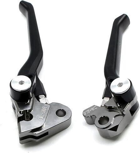 MZS Dirt Bike Clutch Brake Levers Compatible with KLX300 KLX300SM 2021-2024 / KLX230 KLX230R KLX230S KLX230SM 2020-2024 / KLX250 2008-2020, Pivot Adjustable Motorcycle Lever CNC Accessories Black in Saudi Arabia