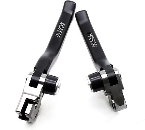 MZS Dirt Bike Clutch Brake Levers Compatible with KLX300 KLX300SM 2021-2024 / KLX230 KLX230R KLX230S KLX230SM 2020-2024 / KLX250 2008-2020, Pivot Adjustable Motorcycle Lever CNC Accessories Black in Saudi Arabia