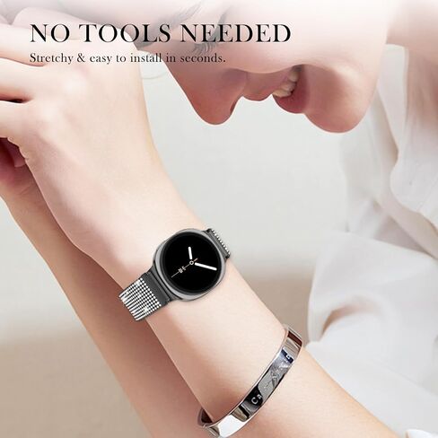 أحزمة مطاطية من LETOID لساعة Samsung Galaxy Watch 7 6 5 4 FE 40 مم 44 مم/ساعة 6 4 شريط كلاسيكي 42 مم 46 مم 43 مم 47 مم/ساعة 5 Pro Band 45 مم/Active 2/Galaxy Watch Ultra Bands، 3 عبوات حزام نايلون مرن 20 مم in Saudi Arabia