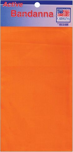 Carolina HAV, A, Hank Solid Bandanna, 22-Inch by 22-Inch, Orange in Saudi Arabia