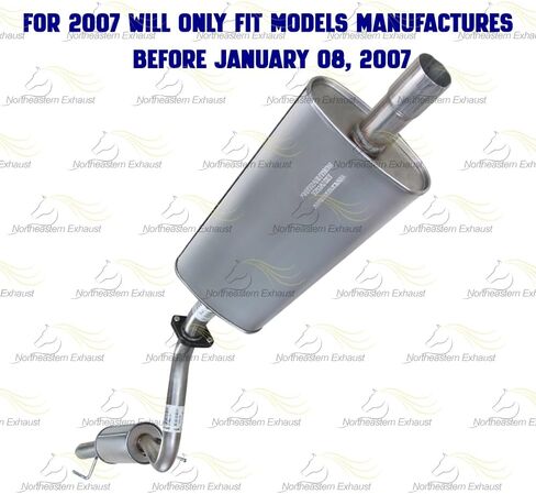 Exhaust Front Flex Y-Pipe Resonator Muffler Exhaust Kit Compatible for 2005-2007 Ford Escape 3.0L | Stainless Steel | Northeastern Exhaust | Free Clamp Gaskets, Hangers and Bolt Kit Included in Saudi Arabia