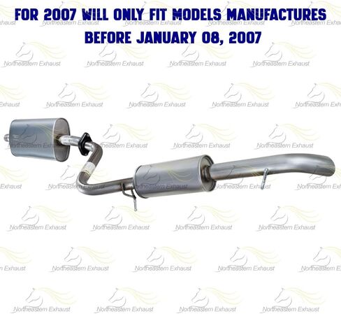 Exhaust Front Flex Y-Pipe Resonator Muffler Exhaust Kit Compatible for 2005-2007 Ford Escape 3.0L | Stainless Steel | Northeastern Exhaust | Free Clamp Gaskets, Hangers and Bolt Kit Included in Saudi Arabia