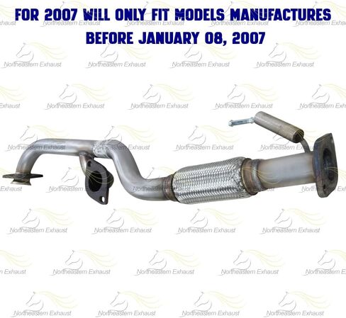 Exhaust Front Flex Y-Pipe Resonator Muffler Exhaust Kit Compatible for 2005-2007 Ford Escape 3.0L | Stainless Steel | Northeastern Exhaust | Free Clamp Gaskets, Hangers and Bolt Kit Included in Saudi Arabia