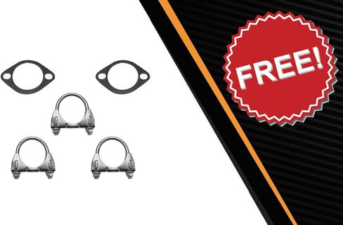 Exhaust Front Pipe & Muffler Assembly Exhaust Kit Compatible for 2012-2017 Nissan NV1500 4.0L | 2012-2017 NV2500 4.0L | Stainless Steel | Northeastern Exhaust | Includes Gasket and Clamp in Saudi Arabia