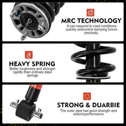 4 x Front Rear Shocks Struts Magnetic fits for Cadillac Escalade/Escalade ESV fits for Chevy Tahoe fits for GMC Yukon XL 2021-2024 85640957 84828331 84808104 84808106 84828335 22345419 85640963 in Saudi Arabia