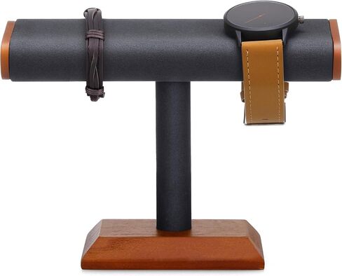 T-bar Jewelry Display Bracelet Holder Watch Stand Stable Space Saving Enhance Aesthetics for Personal Use Vendors Exhibit Trade Shows Retail Stores (Gray) in Saudi Arabia