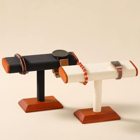 T-bar Jewelry Display Bracelet Holder Watch Stand Stable Space Saving Enhance Aesthetics for Personal Use Vendors Exhibit Trade Shows Retail Stores (Gray) in Saudi Arabia