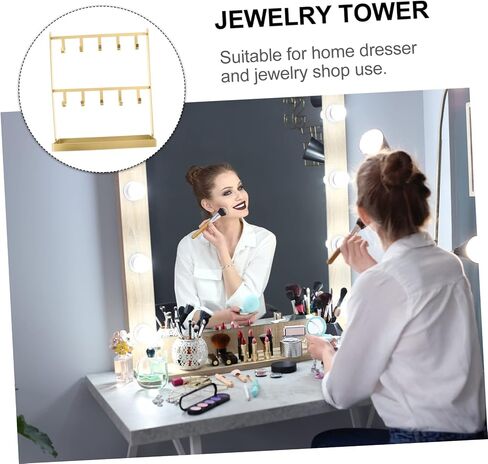 Earring Jewelry Rack Iron Jewelry Hanger Organizer Stand Hooks for Earrings Necklaces Bracelets in Saudi Arabia