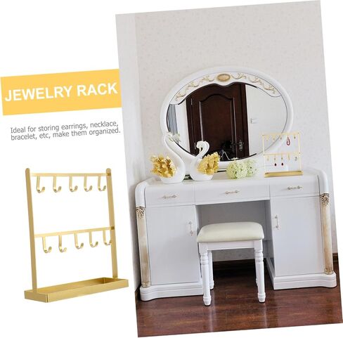 Earring Jewelry Rack Iron Jewelry Hanger Organizer Stand Hooks for Earrings Necklaces Bracelets in Saudi Arabia