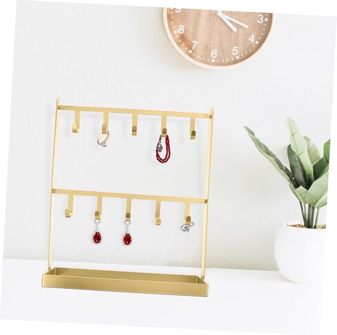 Earring Jewelry Rack Iron Jewelry Hanger Organizer Stand Hooks for Earrings Necklaces Bracelets in Saudi Arabia