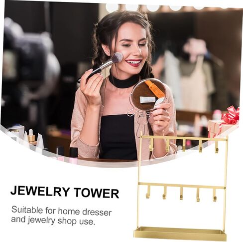 Earring Jewelry Rack Iron Jewelry Hanger Organizer Stand Hooks for Earrings Necklaces Bracelets in Saudi Arabia