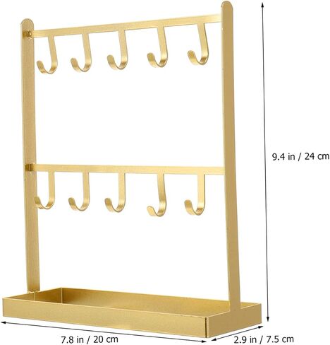 Earring Jewelry Rack Iron Jewelry Hanger Organizer Stand Hooks for Earrings Necklaces Bracelets in Saudi Arabia