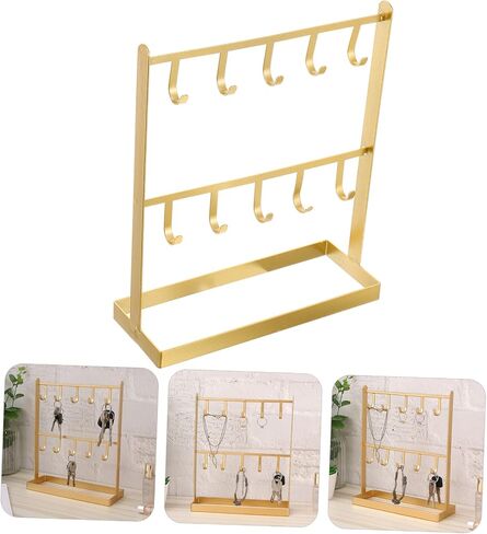 Earring Jewelry Rack Iron Jewelry Hanger Organizer Stand Hooks for Earrings Necklaces Bracelets in Saudi Arabia