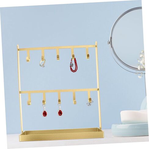 Earring Jewelry Rack Iron Jewelry Hanger Organizer Stand Hooks for Earrings Necklaces Bracelets in Saudi Arabia