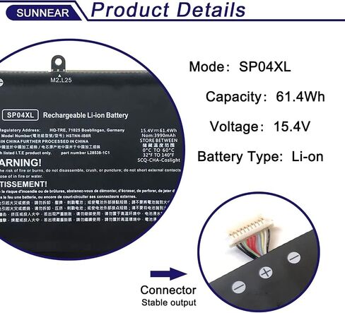 HT03XL L11119-855 Battery for HP G7 240 245 250 255 Pavilion 14Q-CS 14-CE 14-CK 14-DF 14-DQ 15-DW 15Q 15S X360 14-DH 14M-DH Series 15-CS0053CL HT03041XL L11421-542 L11421-2C2 HSTNN-UB7J HSTNN-DB8R in Saudi Arabia