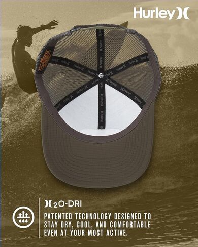 Hurley Mens' Hat - Beach Break Trucker Water Resistant Baseball Cap in Saudi Arabia