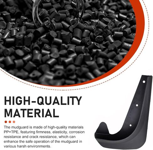2 PCS Car Mud اللوحات الطينية ، حماية الدفاء ، اللوحات الحاجز التلقائي ، جميع حراس الطين العالمي للحامي ، لسيارات السيدان وسيارات الدفع الرباعي (الأسود ، 7x9.8 بوصة) in Kuwait