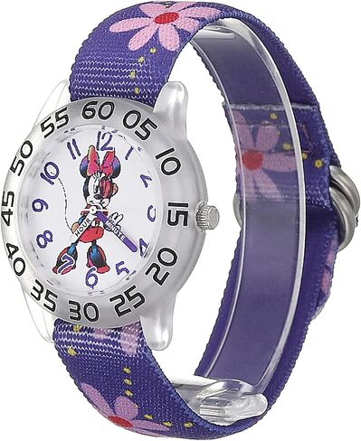 Disney Minnie Mouse Kids' Plastic Time Teacher Analog Quartz 3D Strap Watch in Saudi Arabia