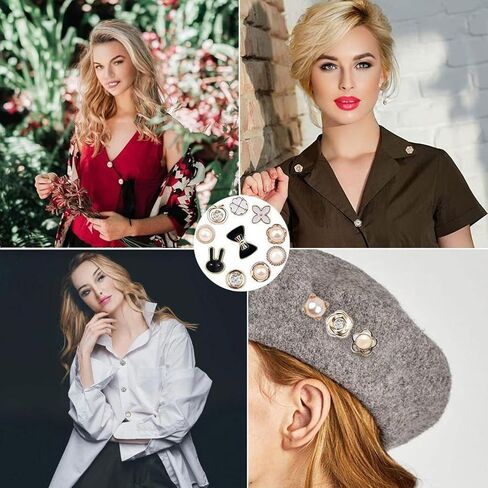 Shoes Charms for Sneakers Socks Hat Dress, Pearl Bow Stylish Shoe Decoration for Women, Brooch Pins Buttons for Clothes, Key Chain Clip Accessories Butterfly Crown in Saudi Arabia