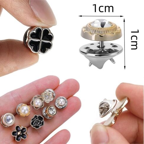 Shoes Charms for Sneakers Socks Hat Dress, Pearl Bow Stylish Shoe Decoration for Women, Brooch Pins Buttons for Clothes, Key Chain Clip Accessories Butterfly Crown in Saudi Arabia