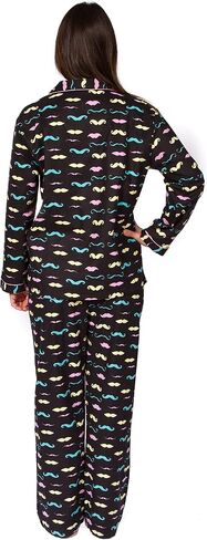 Leisureland Women's Cotton Flannel Long Sleeve Pajama Set ، PJS Sleepwear in Kuwait