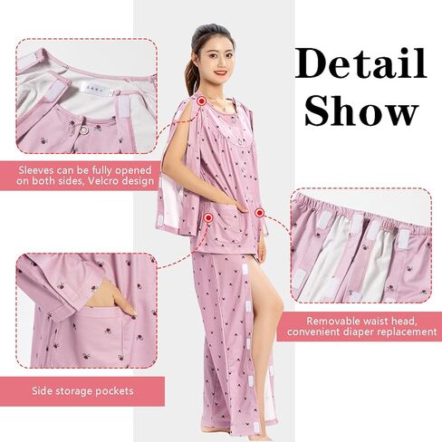 Post Surgery Pajamas for Women, Convenient for Patients after Surgery to Put On and Take Off in Kuwait