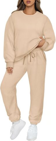 CARCOS Plus Size 2 Piece Outfits for Women Tie Dye Fall Sets for Womens Winter Lounge Set Track Suits Jogger Sets XL-5XL in Saudi Arabia