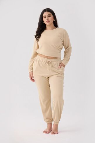 CARCOS Plus Size 2 Piece Outfits for Women Tie Dye Fall Sets for Womens Winter Lounge Set Track Suits Jogger Sets XL-5XL in Saudi Arabia