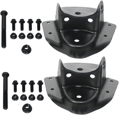 722-045 722-102 924-401 924-402 Rear Leaf Spring Rearward Forward Shackle Hanger Bracket Kit and Rear Left Right Shock Mount for 1988-1997 Chevy GMC C1500 C2500 Pickup in Saudi Arabia