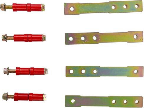 1"to 4" Adjustable Rear Leaf Spring Shackle Lift Kit For Dodge Dart Demon Lancer 1961-1976 Plymouth Barracuda Duster Scamp Valiant 1960-1976 499-200 in Saudi Arabia