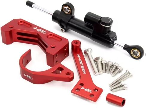 Electric Scooter Steering Damper Bracket Shock Absorber Stabilizer Modification Bracket Fits for Zero 10X Scooter Accessories (D) in Saudi Arabia
