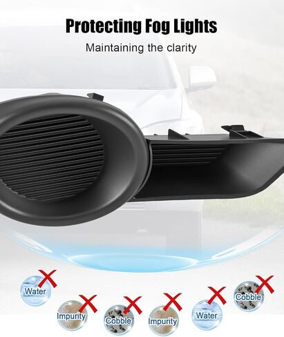 Fog Light Cover Fit for Toyota Highlander 2008 2009 2010 Front Left Driver Side Fog Lamp Bezel Replace 81482-0E050, Left Fogs Lamp Cover Without Light Hole in Saudi Arabia