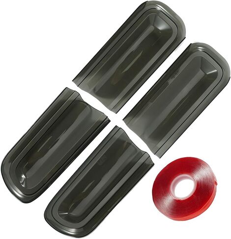 Smoked Tail Light Covers Fit for Dodge Challenger 2015 2016 2017 2018 2019 2020 2021 2022 2023, Rear Light Guards Exterior Accessories 4 PCS in Saudi Arabia
