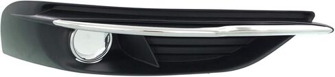 For Chrysler 200 Fog Light Cover 2011 12 13 2014 Driver and Passenger Side Pair/Set | Textured Black | w/Chrome Trim | DOT/SAE Compliance | CH1038125 + CH1039125 | 68102303AA + 68102302AA in Saudi Arabia