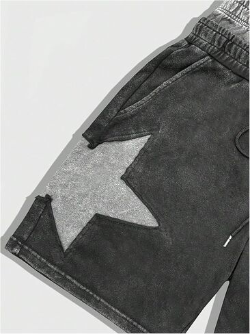 SOLY HUX Men's Y2k Shorts Star Graphic Drawstring Elastic Waist Vintage Casual Shorts Streetwear in Saudi Arabia