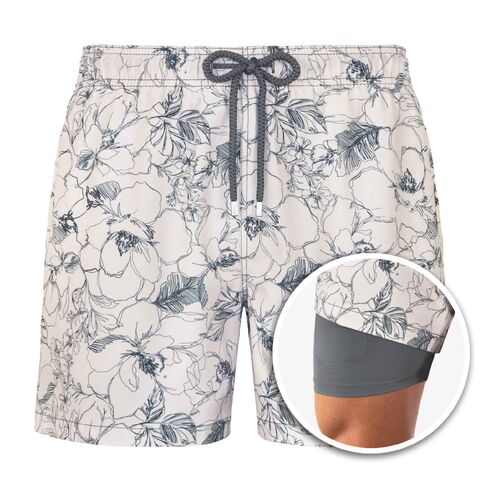 Capelle Miami Men's Premium Compression-Lined Hybrid Shorts - Secret Garden in Saudi Arabia